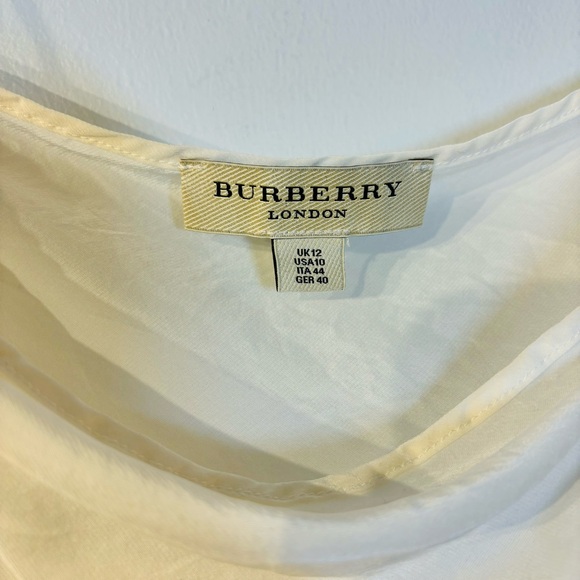 BURBERRY Sheer White Night Top - Picture 2 of 8